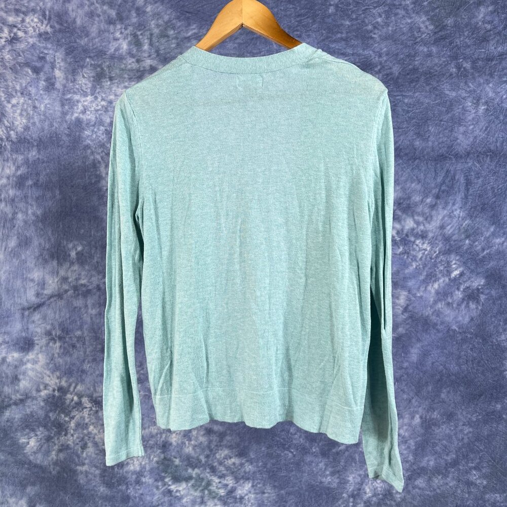 Old Navy Light Blue Open Cardigan Sweater Sz L - Picture 3 of 7